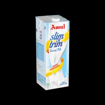 Amul Slim 'n' Trim Skimmed Milk (Zero Cholesterol)