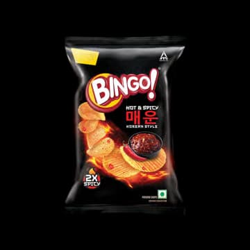 Bingo Hot & Spicy Korean Style Potato Chips